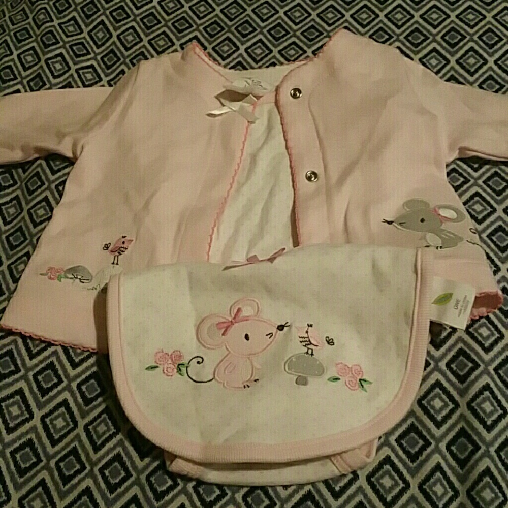 3 piece starting out set for newborn girl
